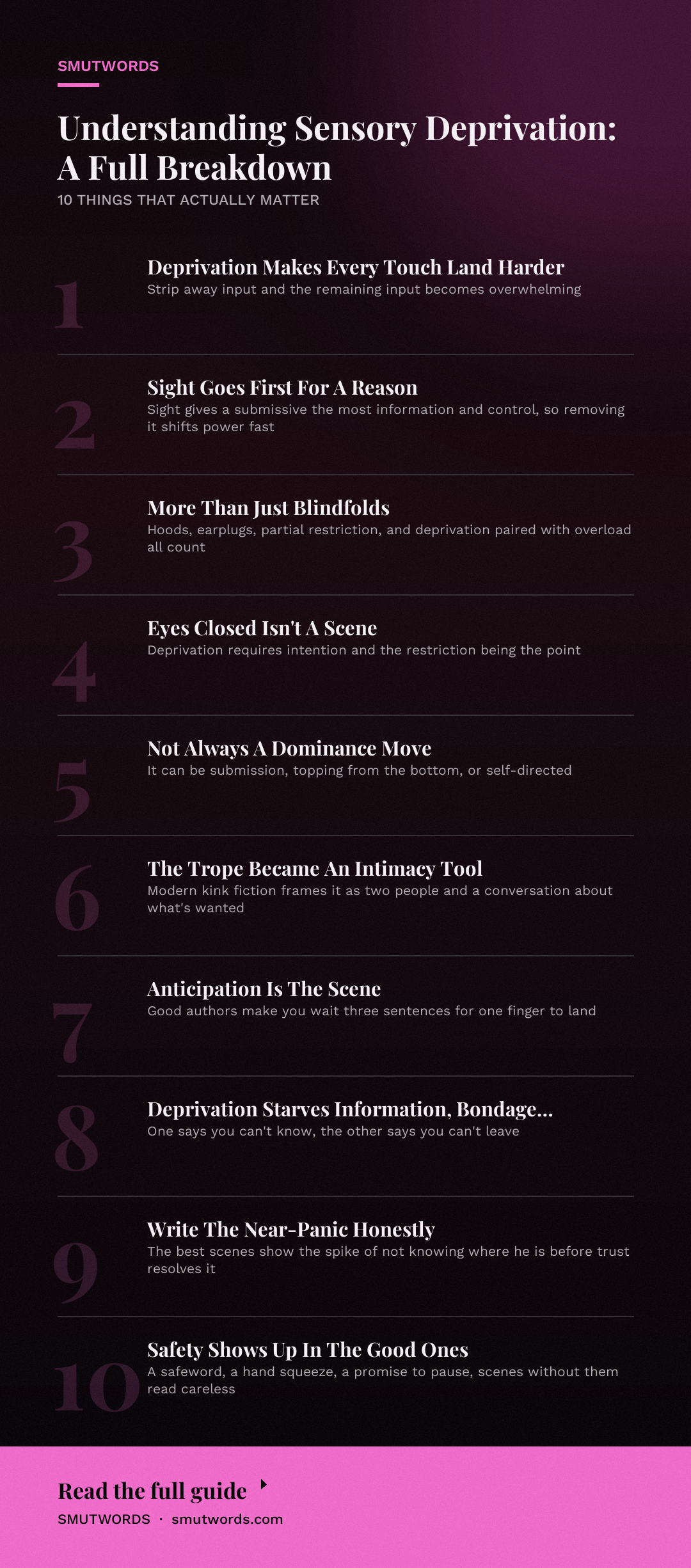 Understanding Sensory Deprivation: A Full Breakdown: key takeaways