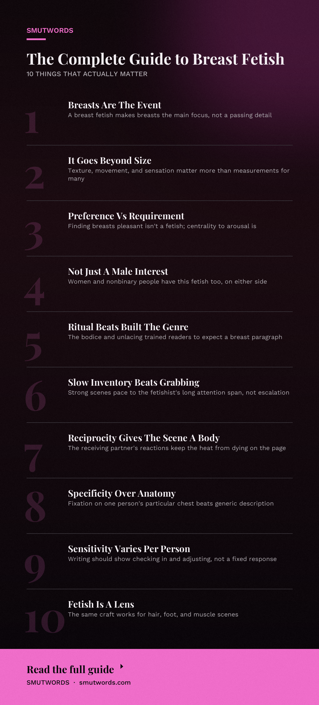 The Complete Guide to Breast Fetish: key takeaways
