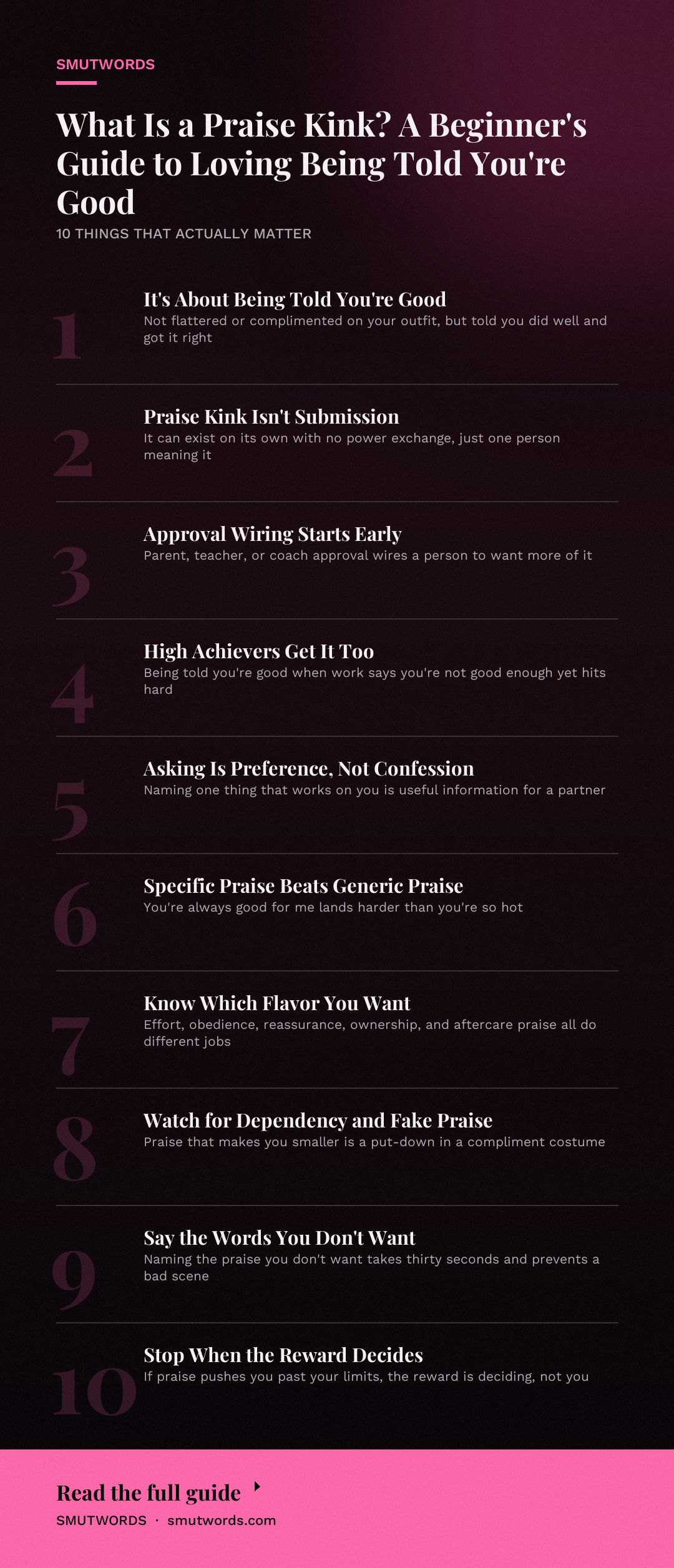 What Is a Praise Kink? A Beginner's Guide to Loving Being Told You're Good: key takeaways