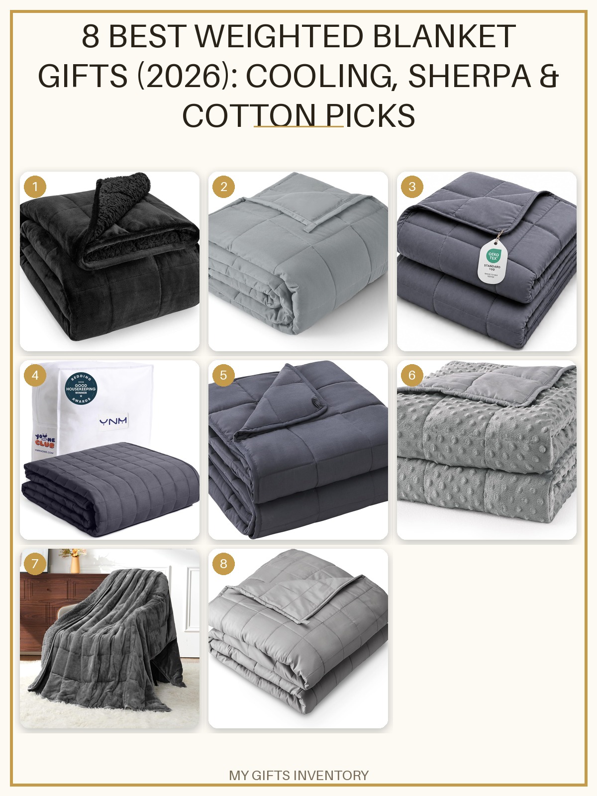 8 Best Weighted Blanket Gifts (2026): Cooling, Sherpa & Cotton Picks