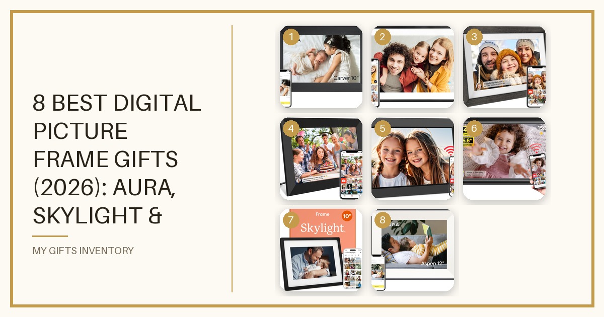 8 Best Digital Picture Frame Gifts (2026): Aura, Skylight & Frameo Picks for Grandparents and Mom