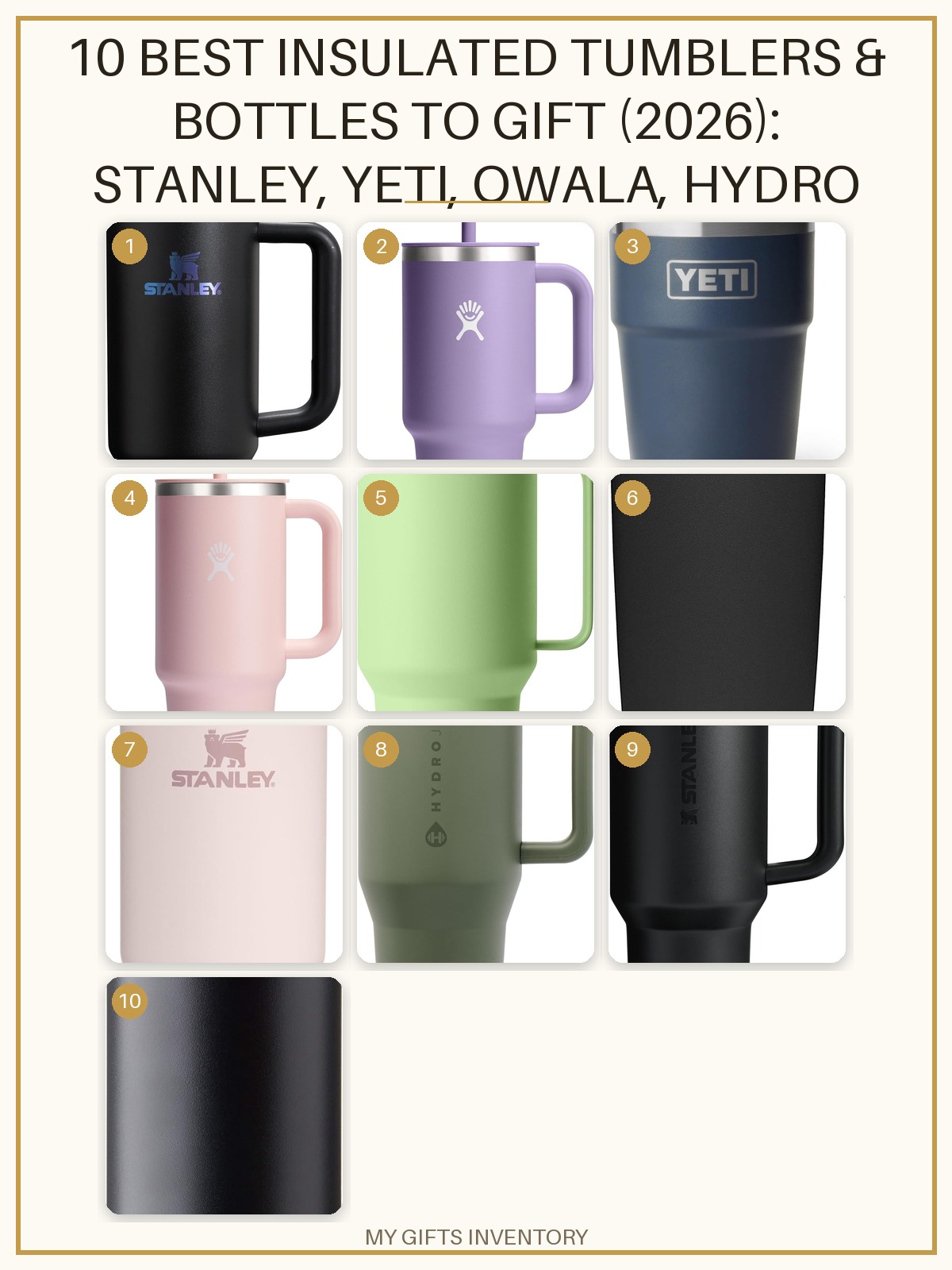 10 Best Insulated Tumblers & Bottles to Gift (2026): Stanley, YETI, Owala, Hydro Flask & More