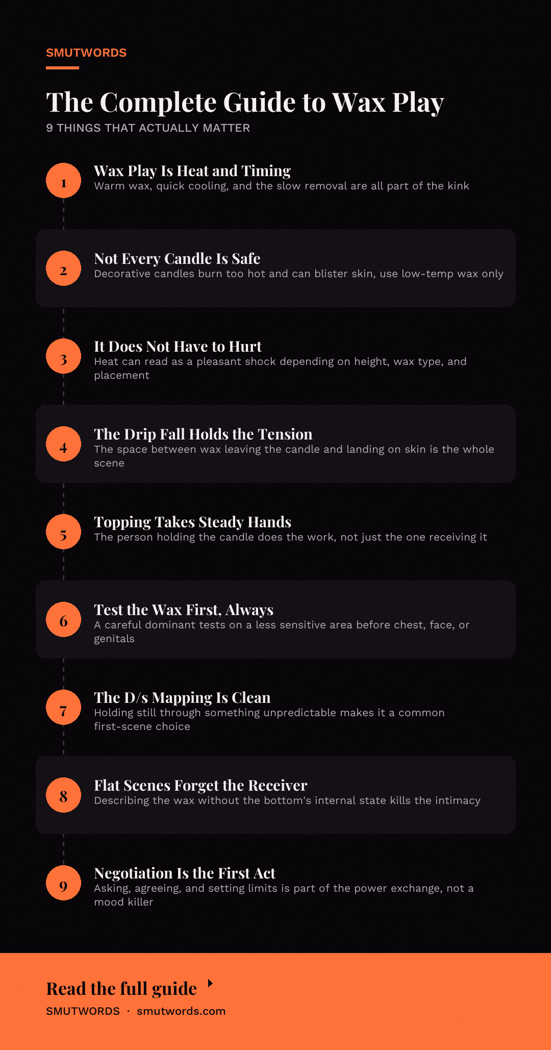 The Complete Guide to Wax Play: key takeaways