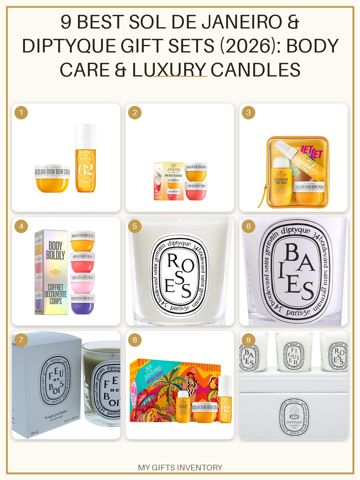 9 Best Sol de Janeiro & Diptyque Gift Sets (2026): Body Care & Luxury Candles