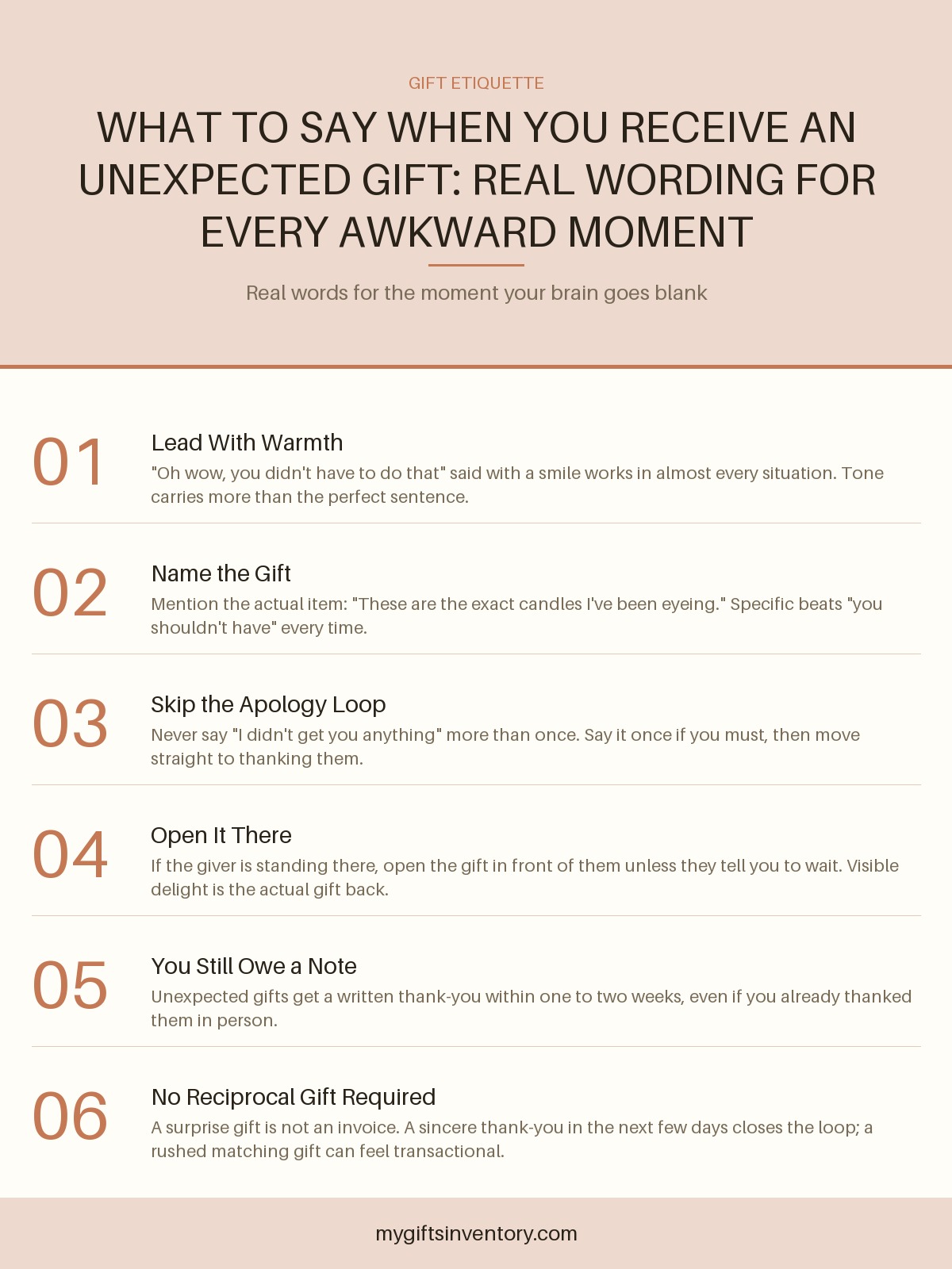 What to Say When You Receive an Unexpected Gift: Real Wording for Every Awkward Moment