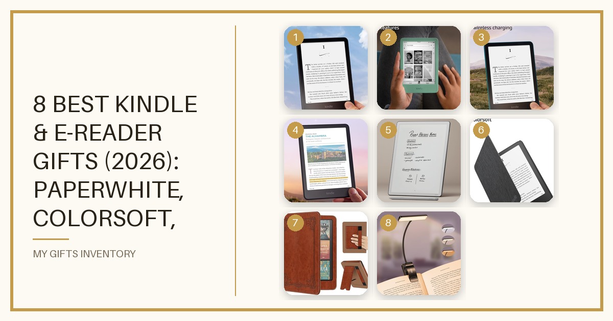 8 Best Kindle & E-Reader Gifts (2026): Paperwhite, Colorsoft, Scribe & Reading Accessories