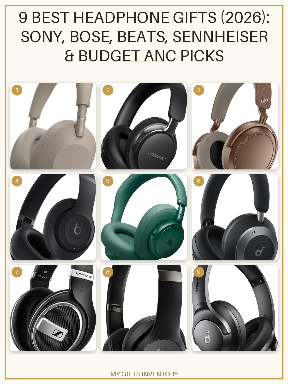 9 Best Headphone Gifts (2026): Sony, Bose, Beats, Sennheiser & Budget ANC Picks