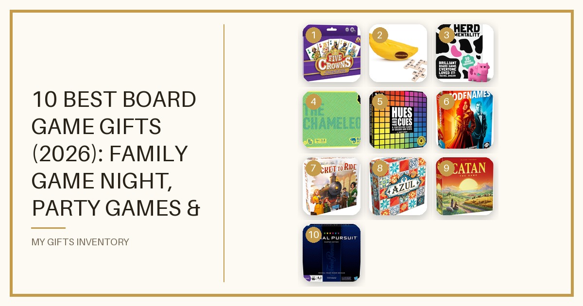 10 Best Board Game Gifts (2026): Family Game Night, Party Games & Strategy Picks