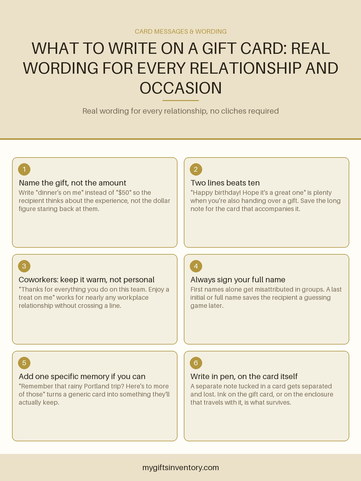 What to Write on a Gift Card: Real Wording for Every Relationship and Occasion