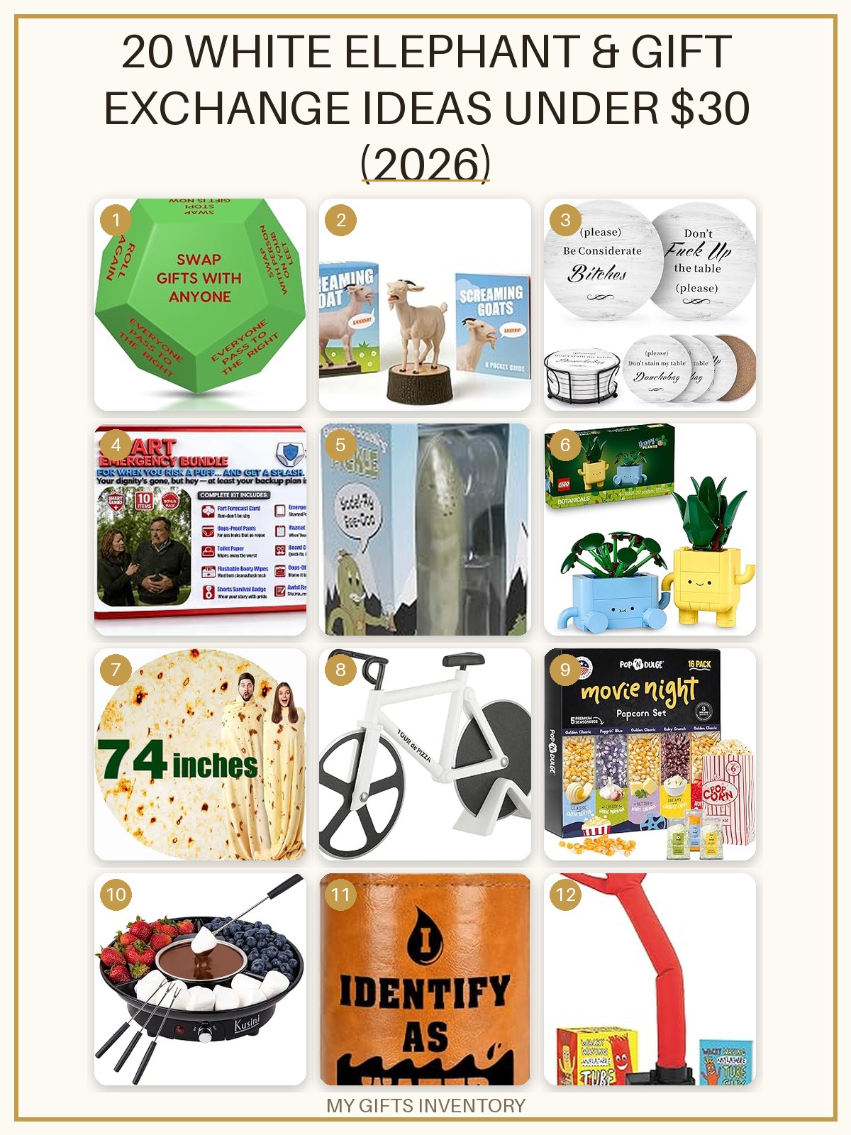 20 White Elephant & Gift Exchange Ideas Under $30 (2026)