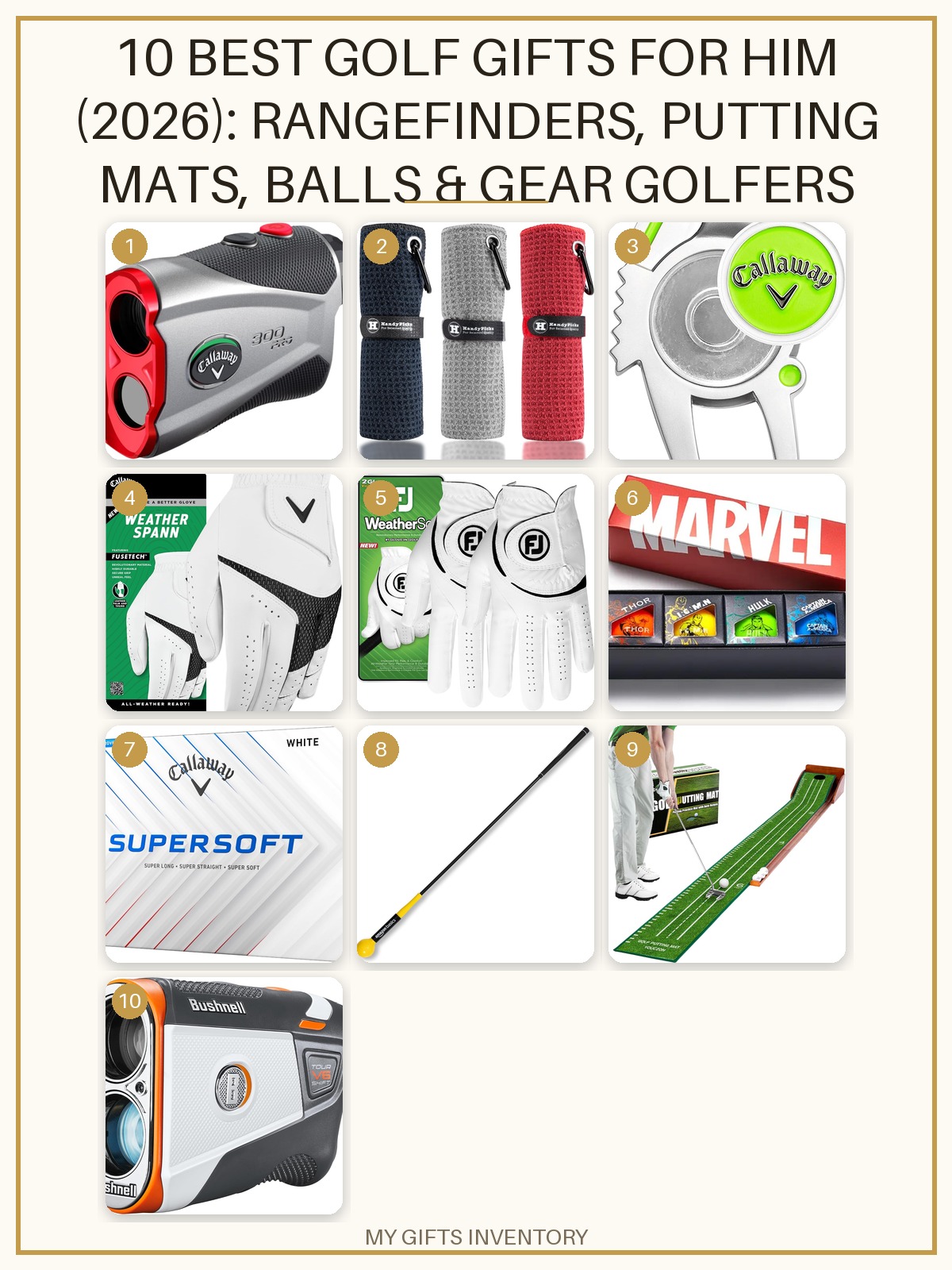 10 Best Golf Gifts for Him (2026): Rangefinders, Putting Mats, Balls & Gear Golfers Actually Use