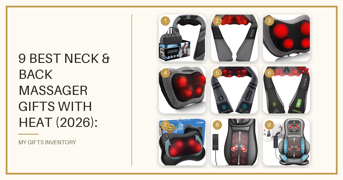 9 Best Neck & Back Massager Gifts with Heat (2026): Shiatsu Pillows, Cordless Neck Massagers & Chair Pads