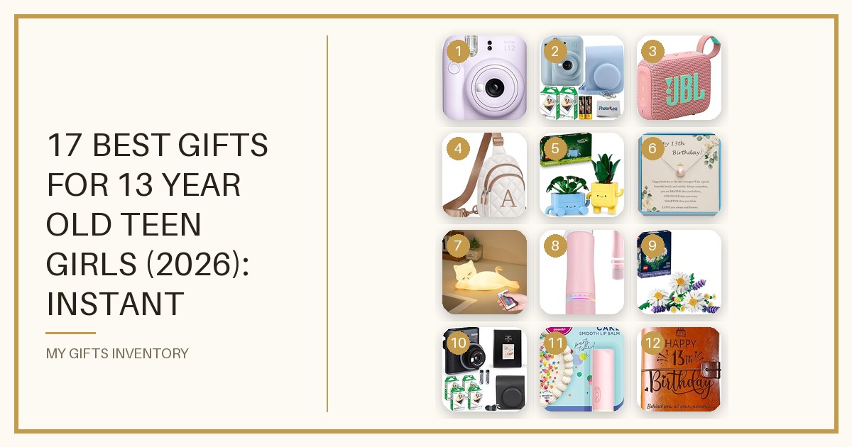 17 Best Gifts for 13 Year Old Teen Girls (2026): Instant Cameras, Room Decor & Trendy Picks