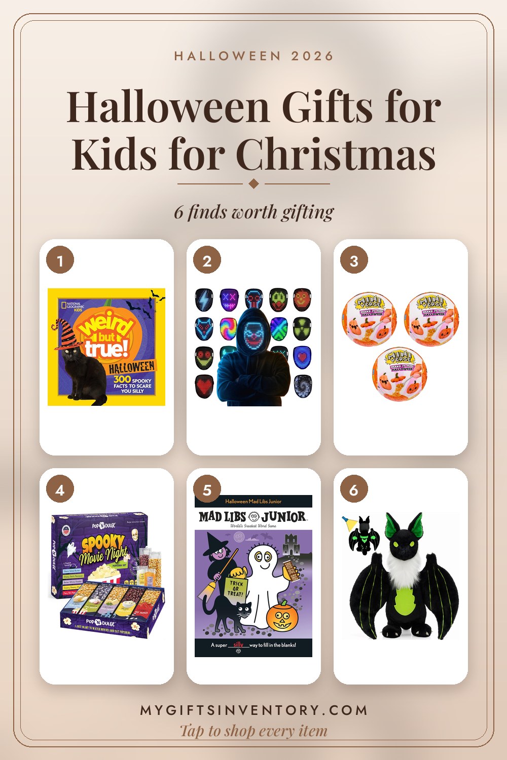 Halloween Gifts for Kids for Christmas