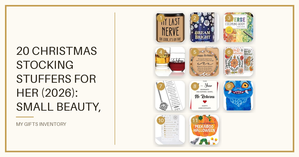 20 Christmas Stocking Stuffers for Her (2026): Small Beauty, Cozy & Keepsake Picks She'll Actually Use