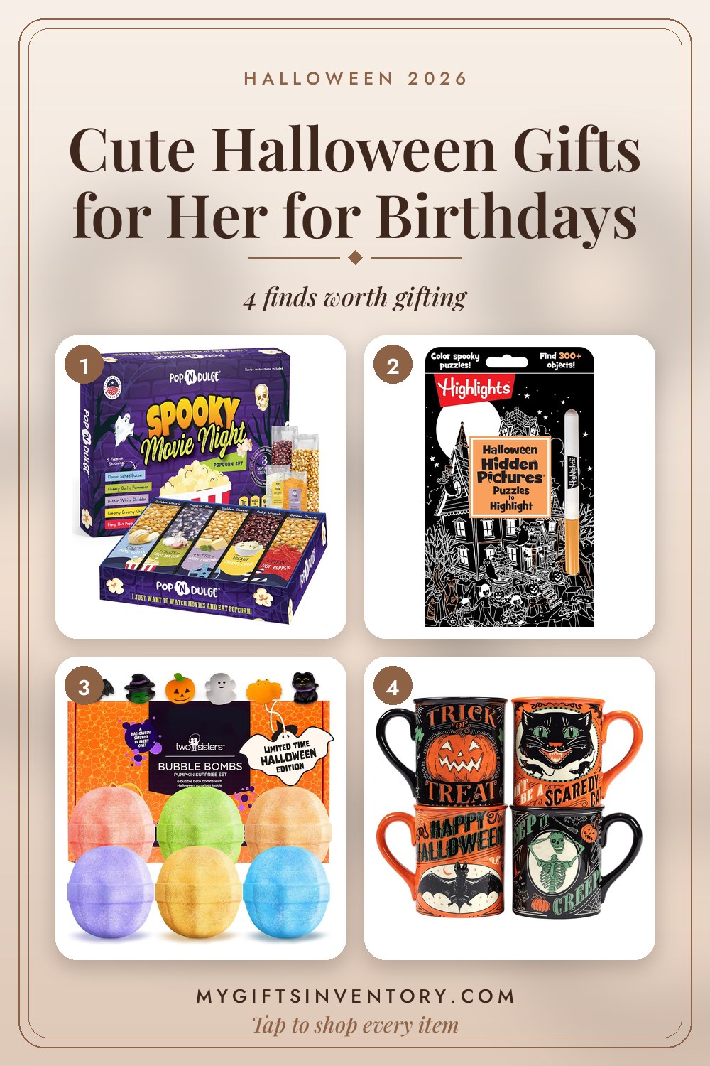 Cute Halloween Gifts for Her for Birthdays