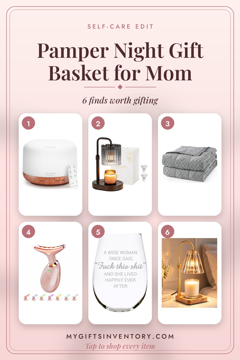 Pamper Night Gift Basket for Mom