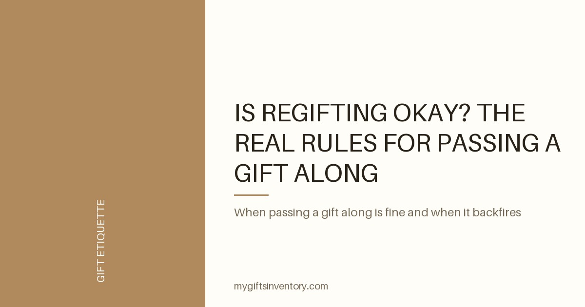 Is Regifting Okay? The Real Rules for Passing a Gift Along