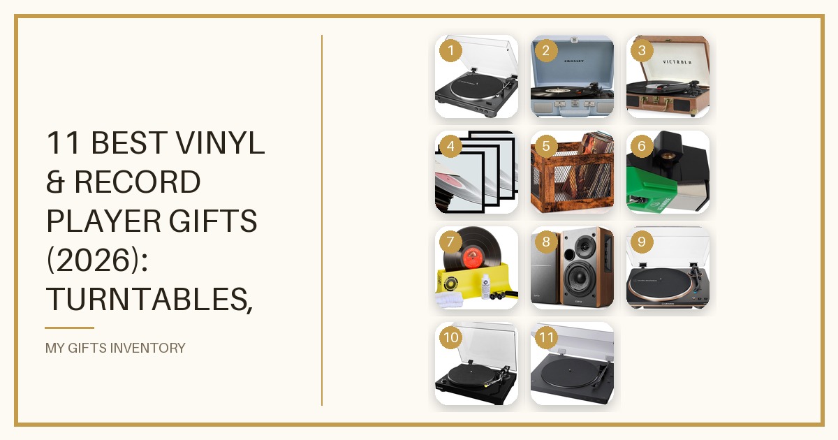 11 Best Vinyl & Record Player Gifts (2026): Turntables, Storage, Cleaning Kits & Display Frames