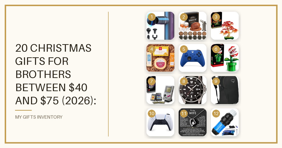 20 Christmas Gifts for Brothers Between $40 and $75 (2026): Gear, Gadgets & Picks He'll Actually Use