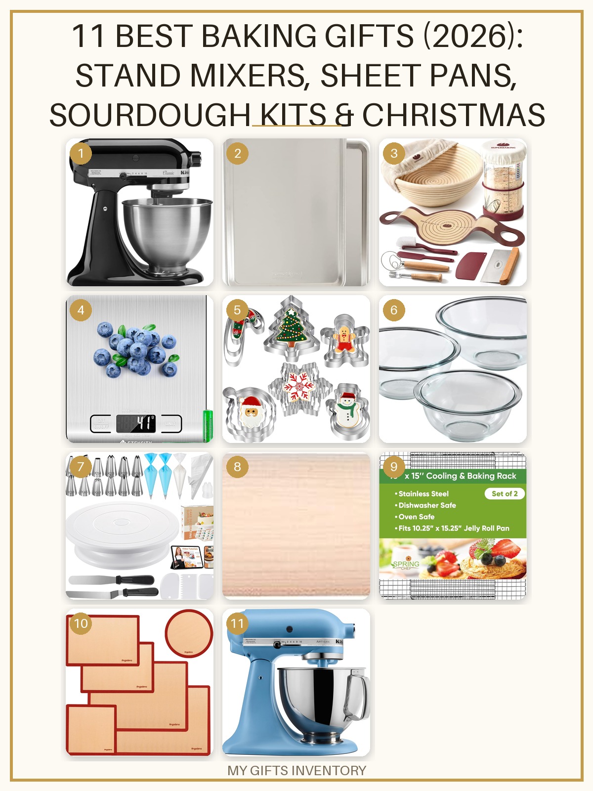 11 Best Baking Gifts (2026): Stand Mixers, Sheet Pans, Sourdough Kits & Christmas Cookie Tools