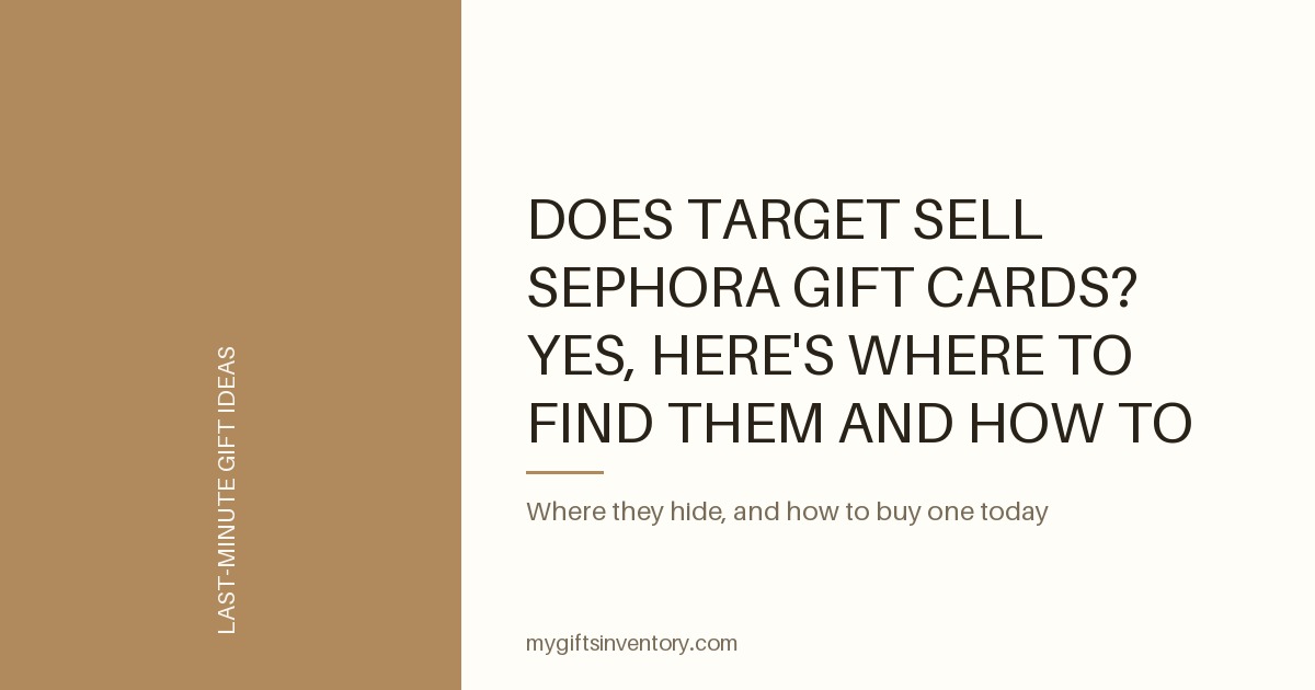 Does Target Sell Sephora Gift Cards? Yes, Here's Where to Find Them and How to Buy