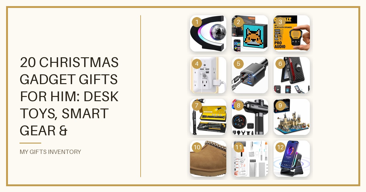 20 Christmas Gadget Gifts for Him: Desk Toys, Smart Gear & Everyday Tech Picks (2026)