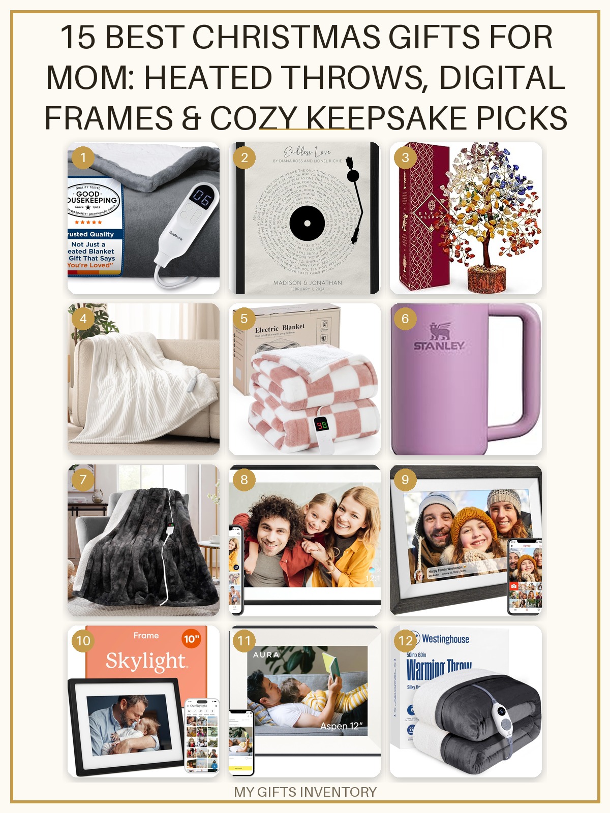 15 Best Christmas Gifts for Mom: Heated Throws, Digital Frames & Cozy Keepsake Picks (2026)