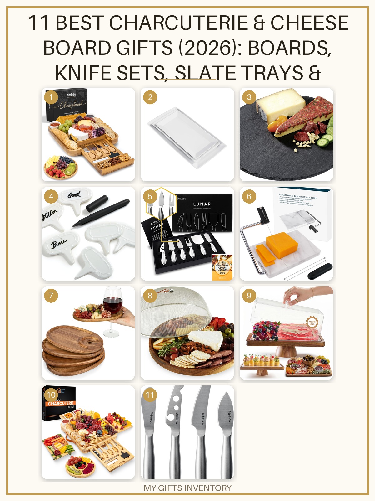 11 Best Charcuterie & Cheese Board Gifts (2026): Boards, Knife Sets, Slate Trays & Hosting Essentials