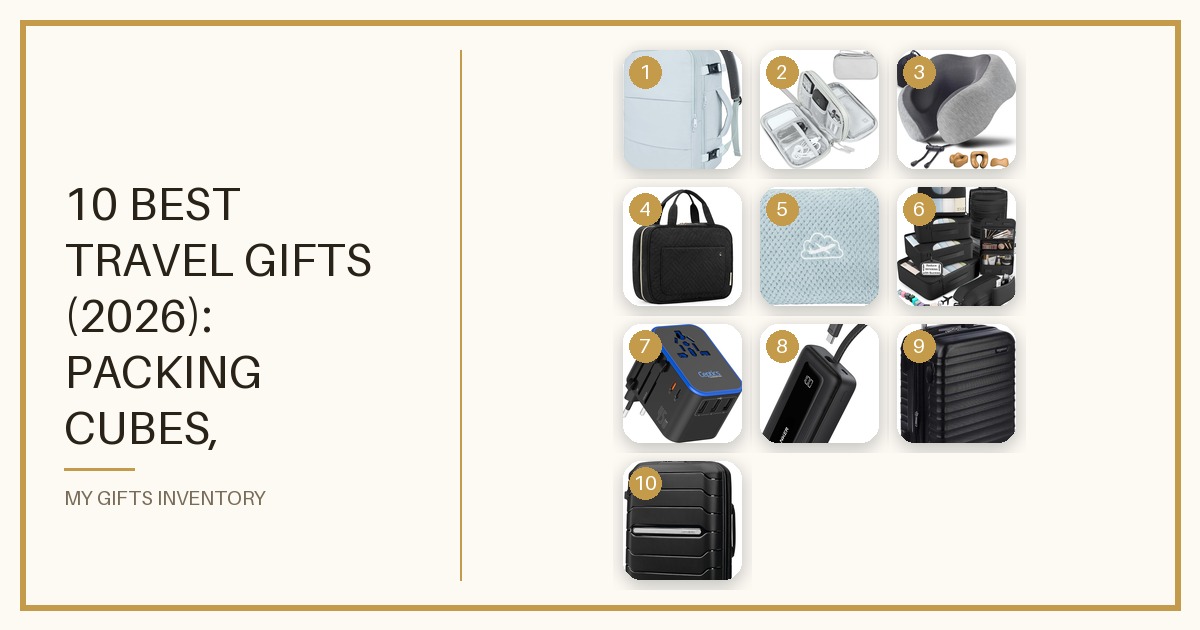 10 Best Travel Gifts (2026): Packing Cubes, Carry-On Luggage, Neck Pillows & Travel Tech