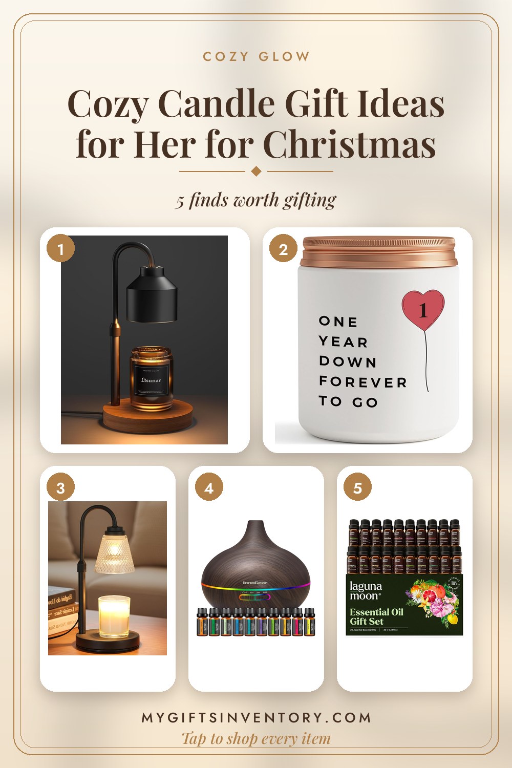 Cozy Candle Gift Ideas for Her for Christmas
