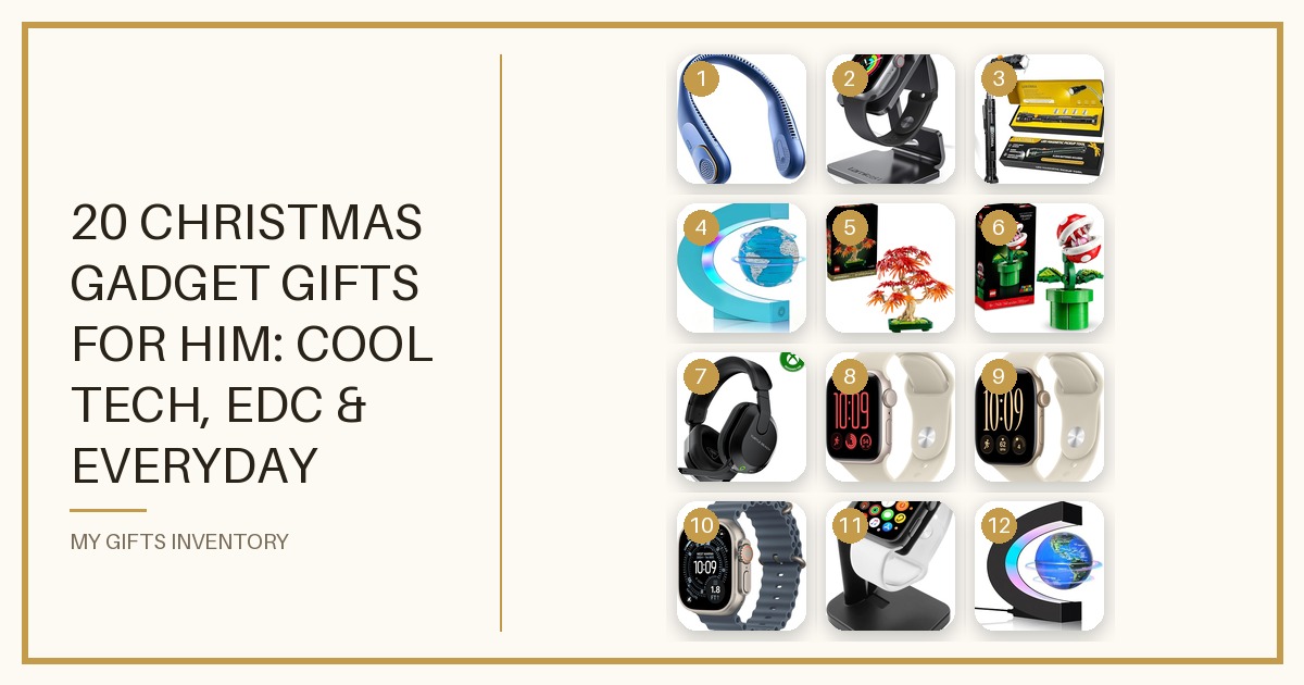 20 Christmas Gadget Gifts for Him: Cool Tech, EDC & Everyday Gear He'll Actually Use (2026)