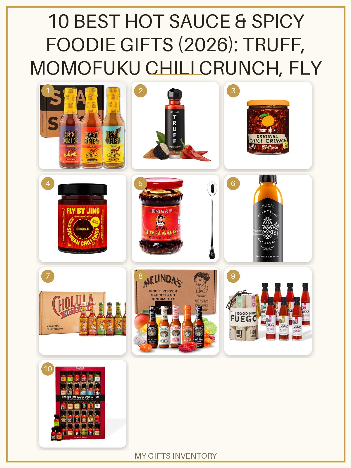 10 Best Hot Sauce & Spicy Foodie Gifts (2026): TRUFF, Momofuku Chili Crunch, Fly By Jing, Hot Ones & Gift Sets