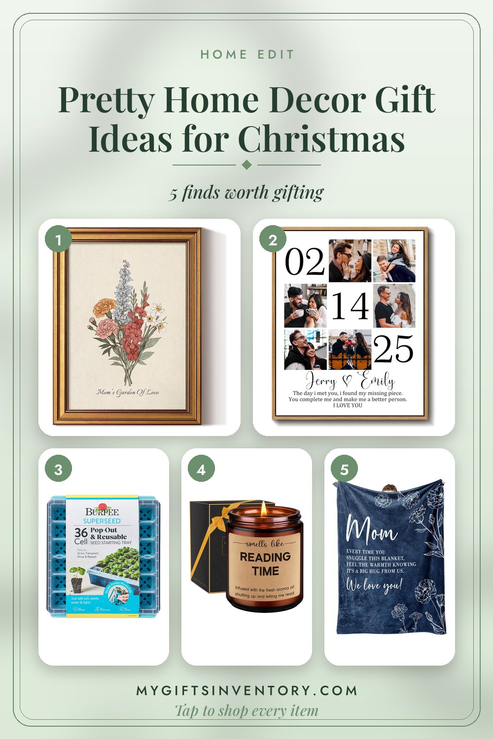 Pretty Home Decor Gift Ideas for Christmas