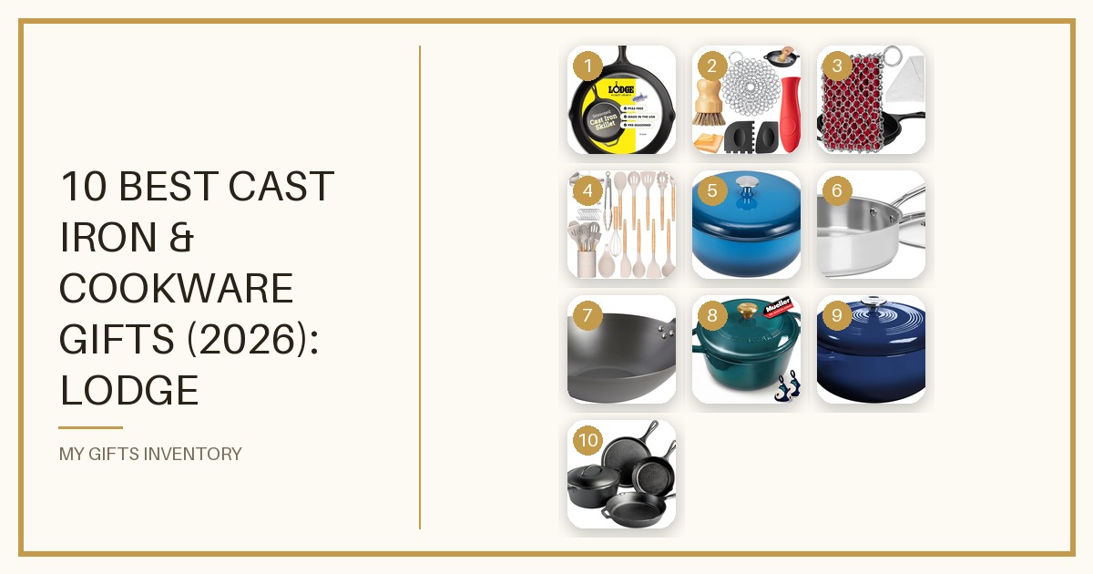 10 Best Cast Iron & Cookware Gifts (2026): Lodge Skillets, Dutch Ovens, Woks, Sauté Pans & Cast Iron Cleaning Kits