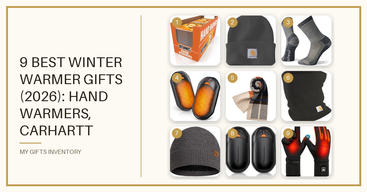 9 Best Winter Warmer Gifts (2026): Hand Warmers, Carhartt Beanies, Smartwool Socks, Merino Scarves & Heated Gloves