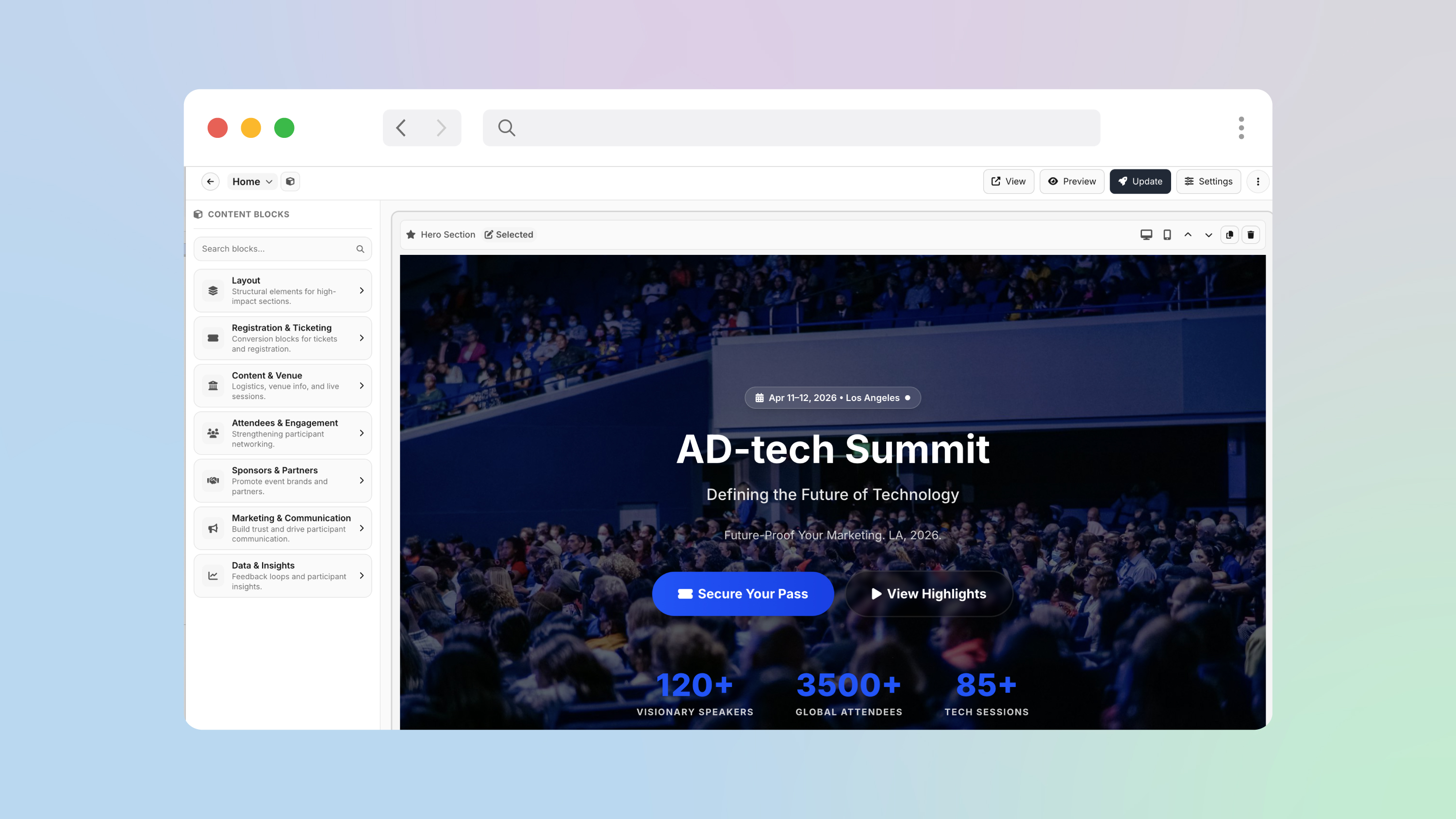 AI Event Website Generator