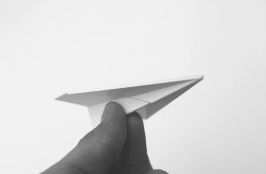 modèle de pliage d'avion en papier imprimé en 3D 1