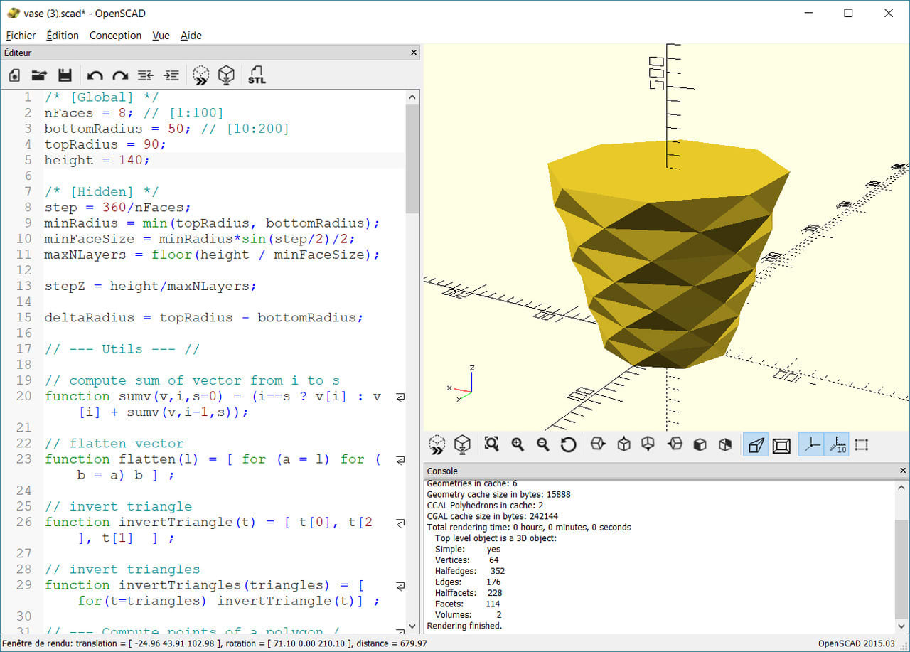 Parametric flower pots