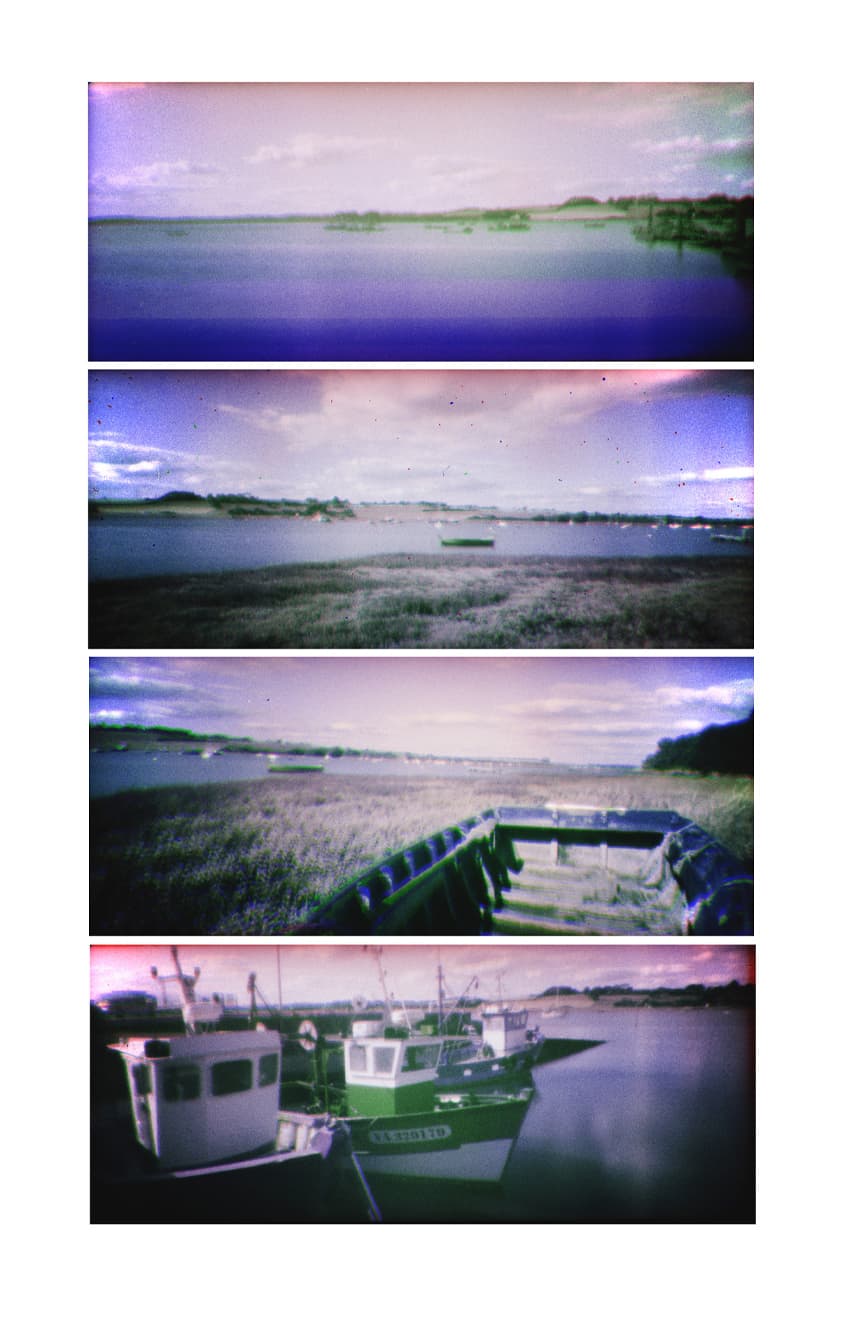 appareil photo sténopé RVB couleur noir et blanc