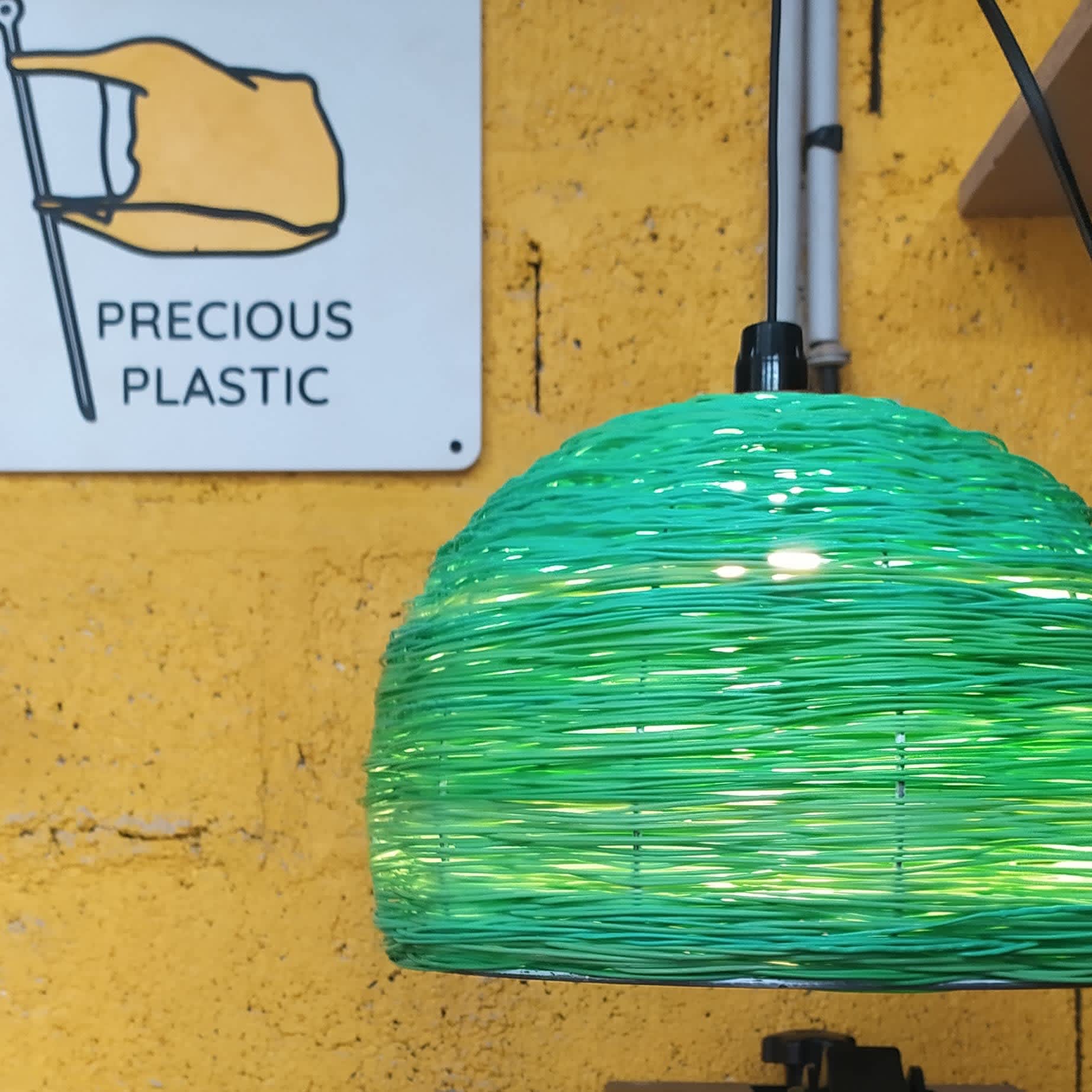 abat-jour en plastique recyclé