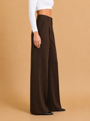 brown-wide-leg brown image 2