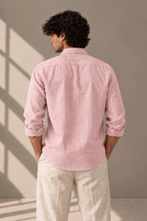 light-pink-linen-blend-shirt blush-pink image 3