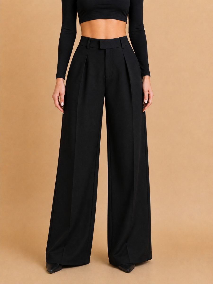 black-wide-leg black image 1