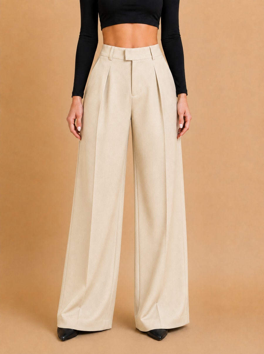 beige-wide-leg beige image 1
