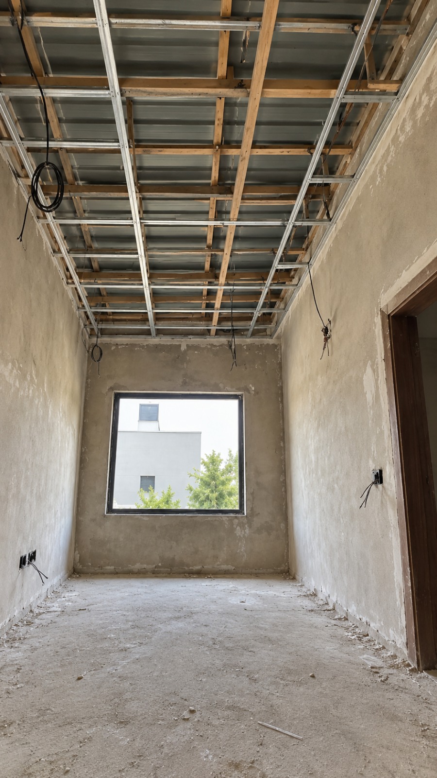 Before Modern Gypsum Ceiling Installation & Interior Finishing Project