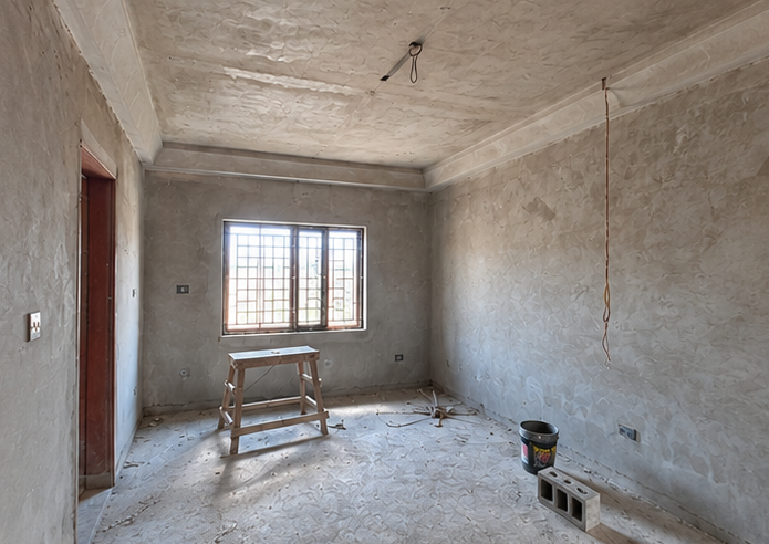 Before Modern Luxury Bedroom Ceiling & Interior Finish
