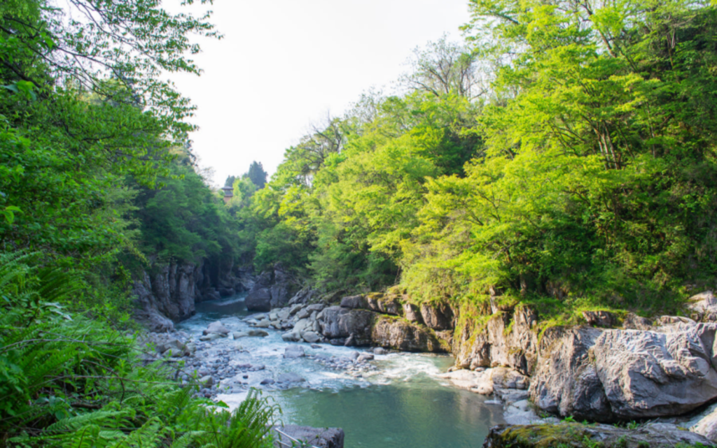 Canyon de Tedori à Hakusan