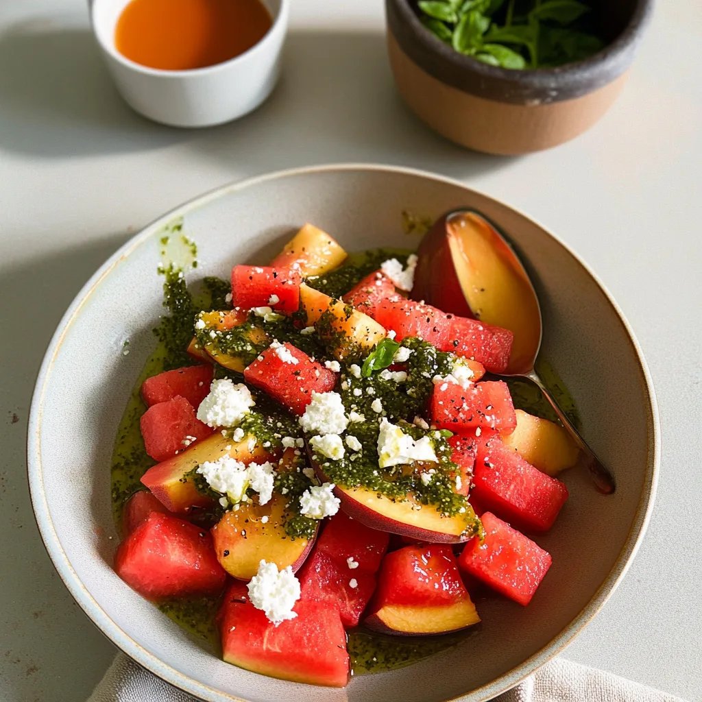 Peach Watermelon Salad: A Refreshing Summer Delight