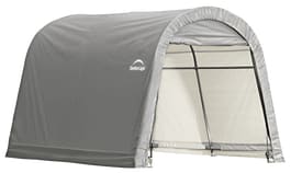 10 x 10 x 8 ft Grey Garage-in-a-Box® Roundtop® Shelter